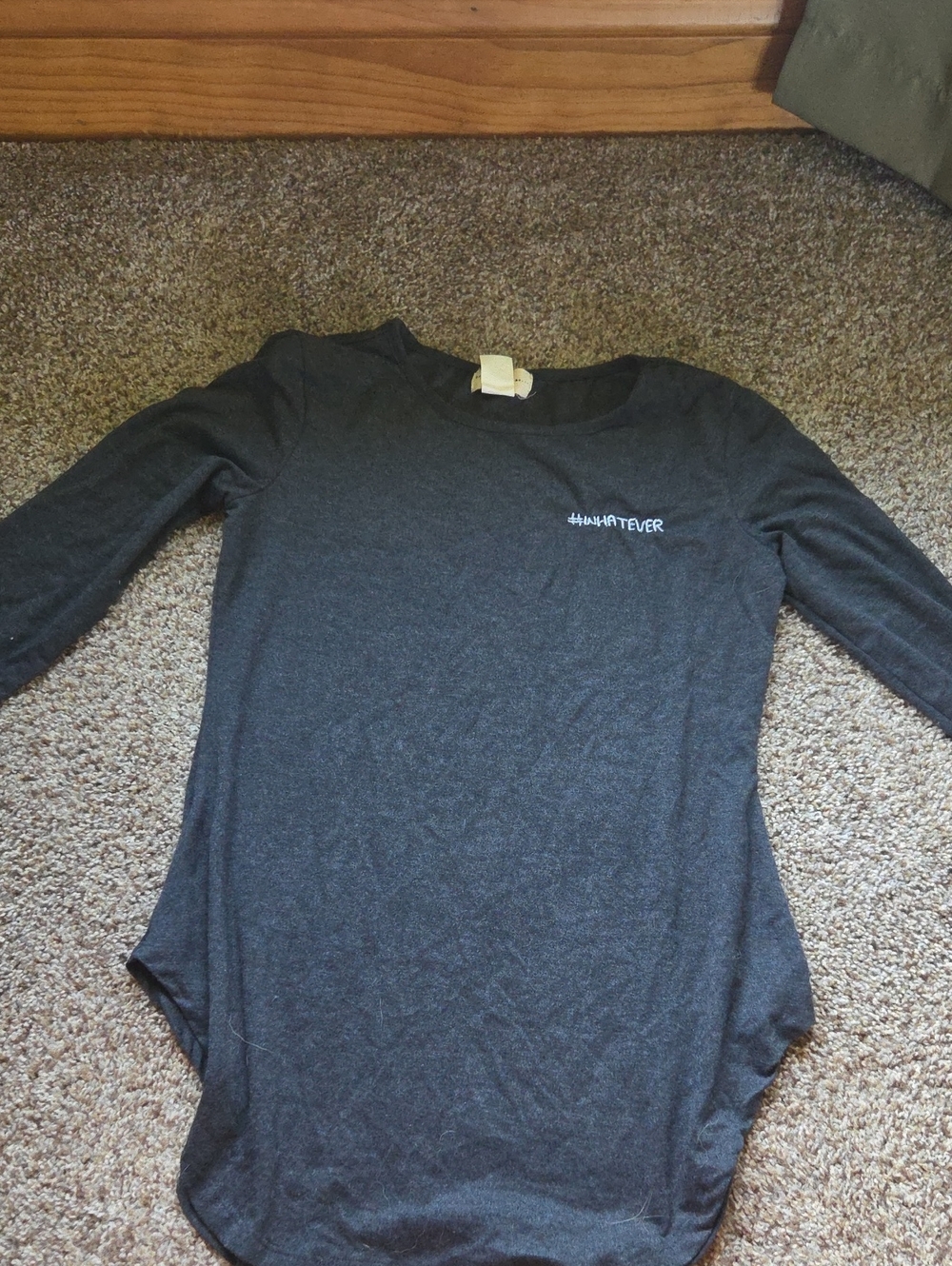 enough about me... Charcoal Gray Crewneck Tee